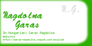 magdolna garas business card